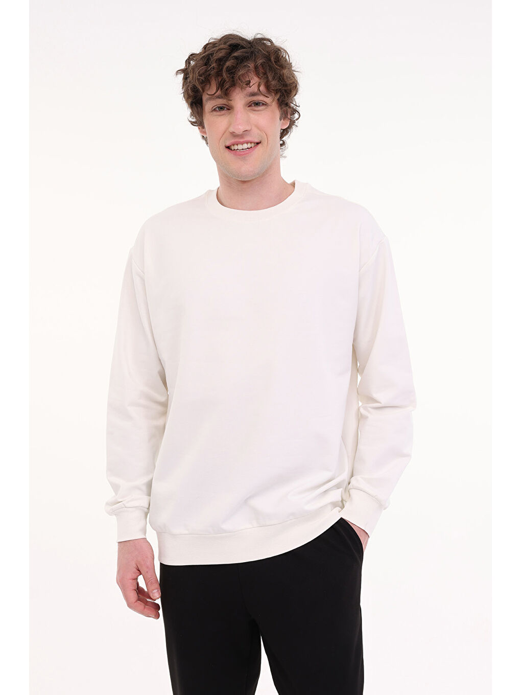 Bej MB 16SN90 5FX Erkek Sweatshirt