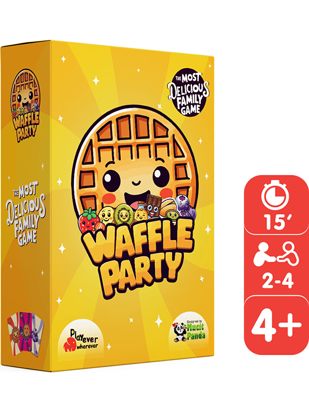 Waffle Party, Dikkat, Görsel Algı ve Refleks Geliştiren Kart Oyunu (4-7 Yaş)-1