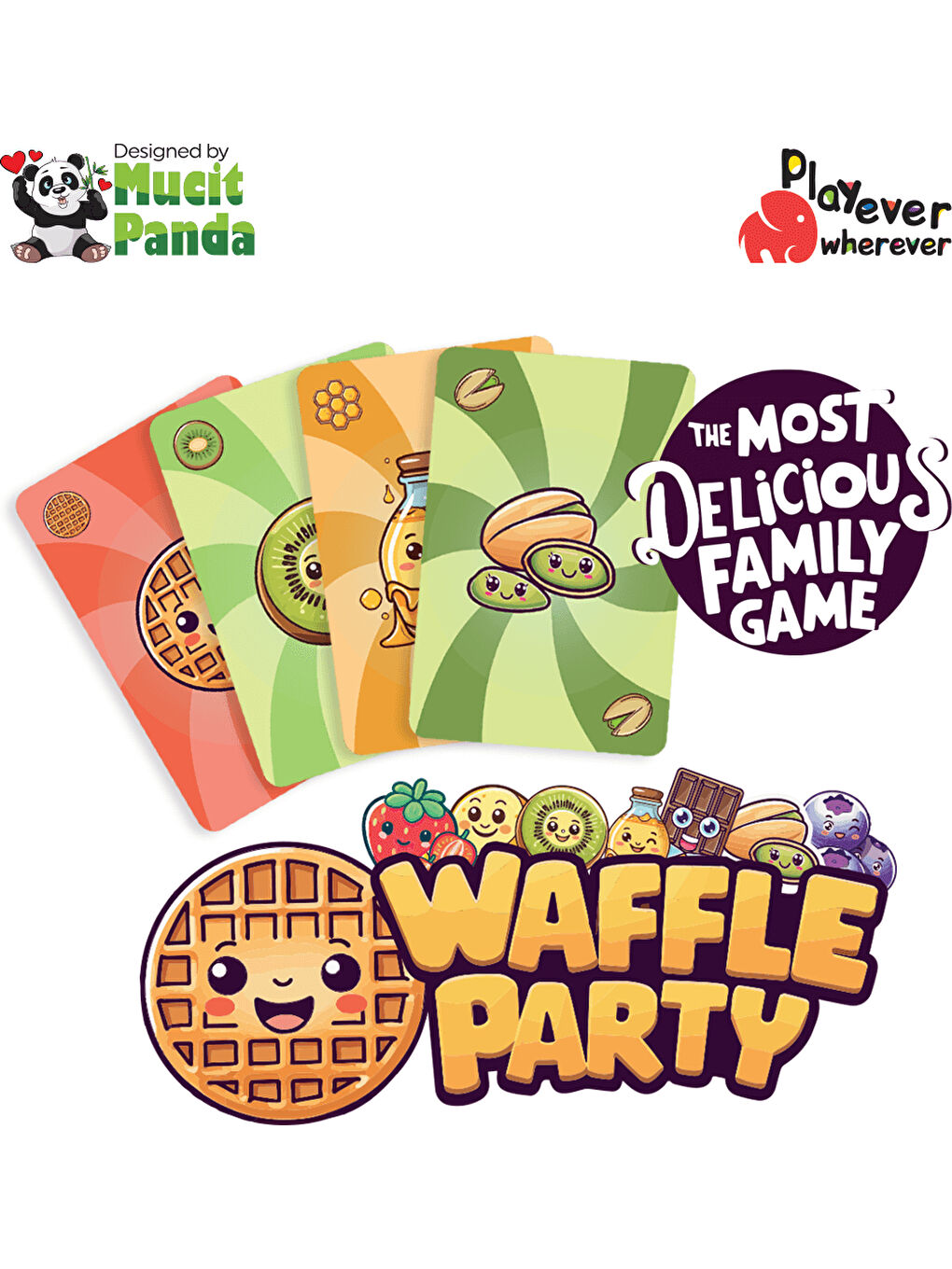 Waffle Party, Dikkat, Görsel Algı ve Refleks Geliştiren Kart Oyunu (4-7 Yaş)-2