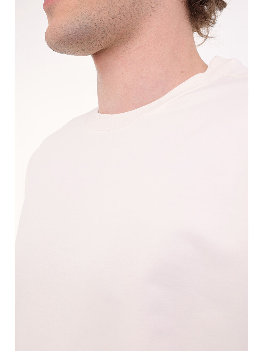 Bej MB 16SN90 5FX Erkek Sweatshirt-3