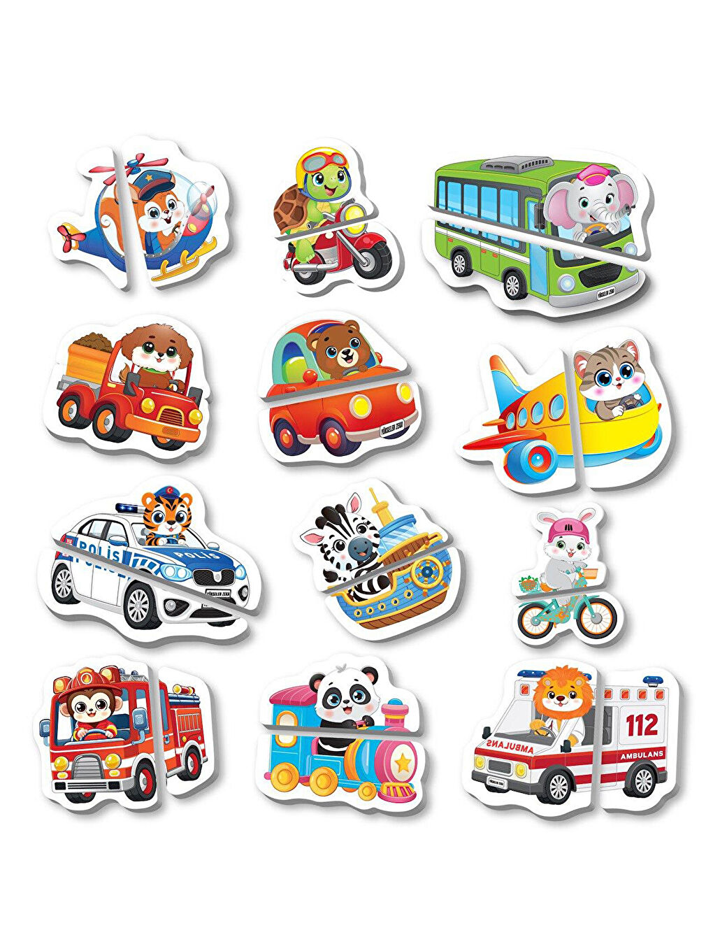 İlk Magnet Puzzle Taşıtlar (12-36 Ay)-2