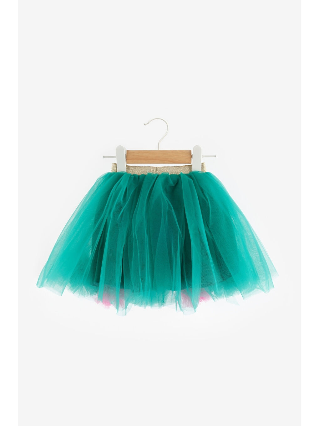 Turuncu Ponpon Detaylı Kız Çocuk Etek - Hilda-4