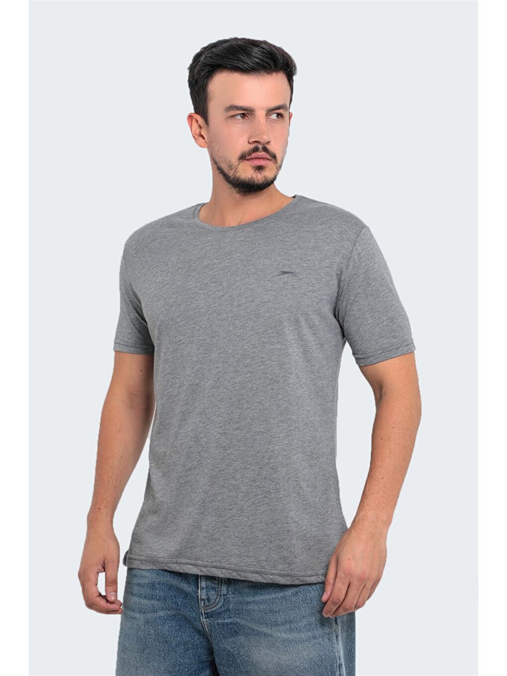 SANDER KTN Büyük Beden Erkek Tişört Koyu Gri