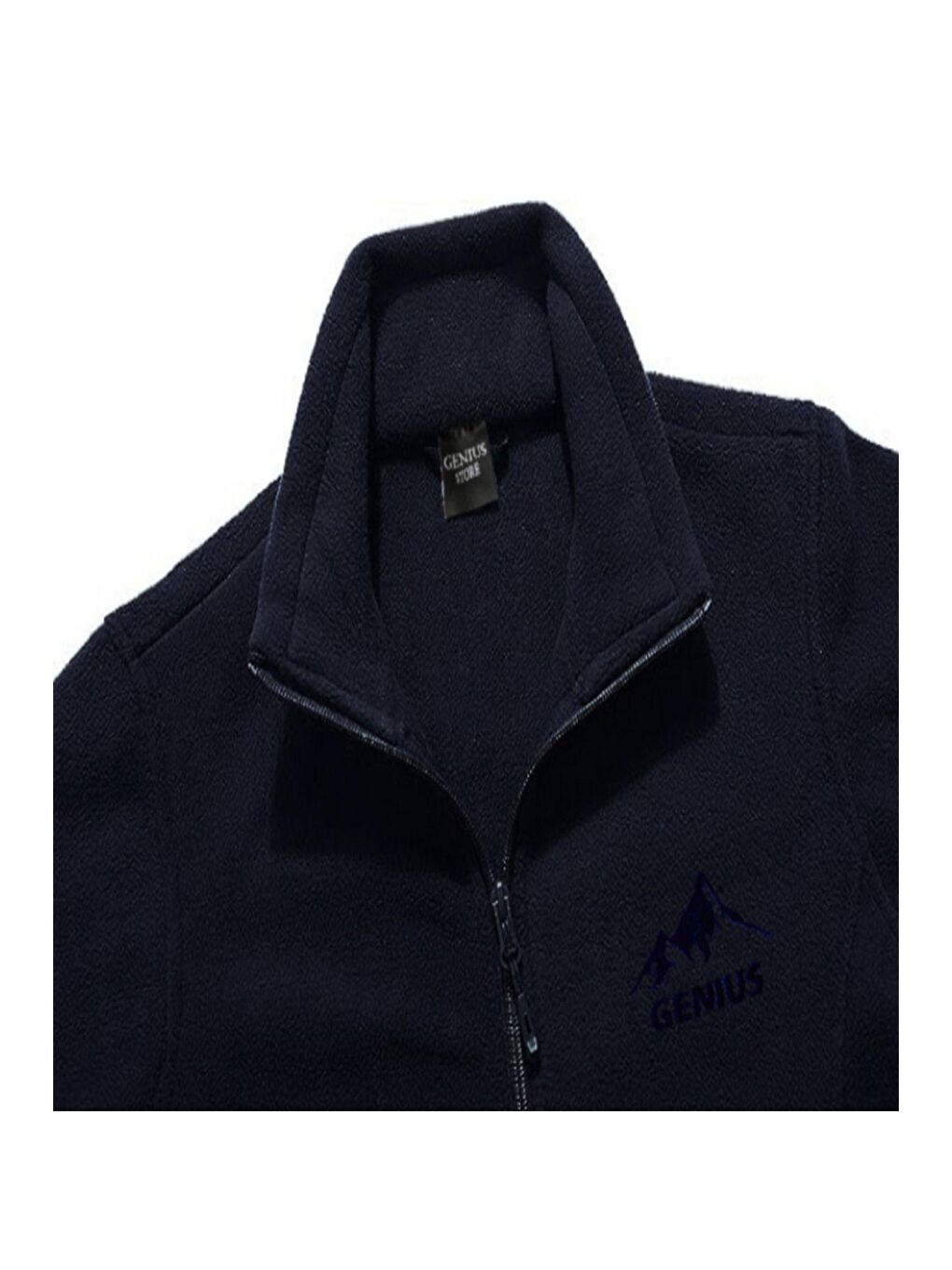 Lacivert Unisex Renkli Tam  Polar Outdoor Polar Fermuarlı Sweatshirt Tactical Polar-2