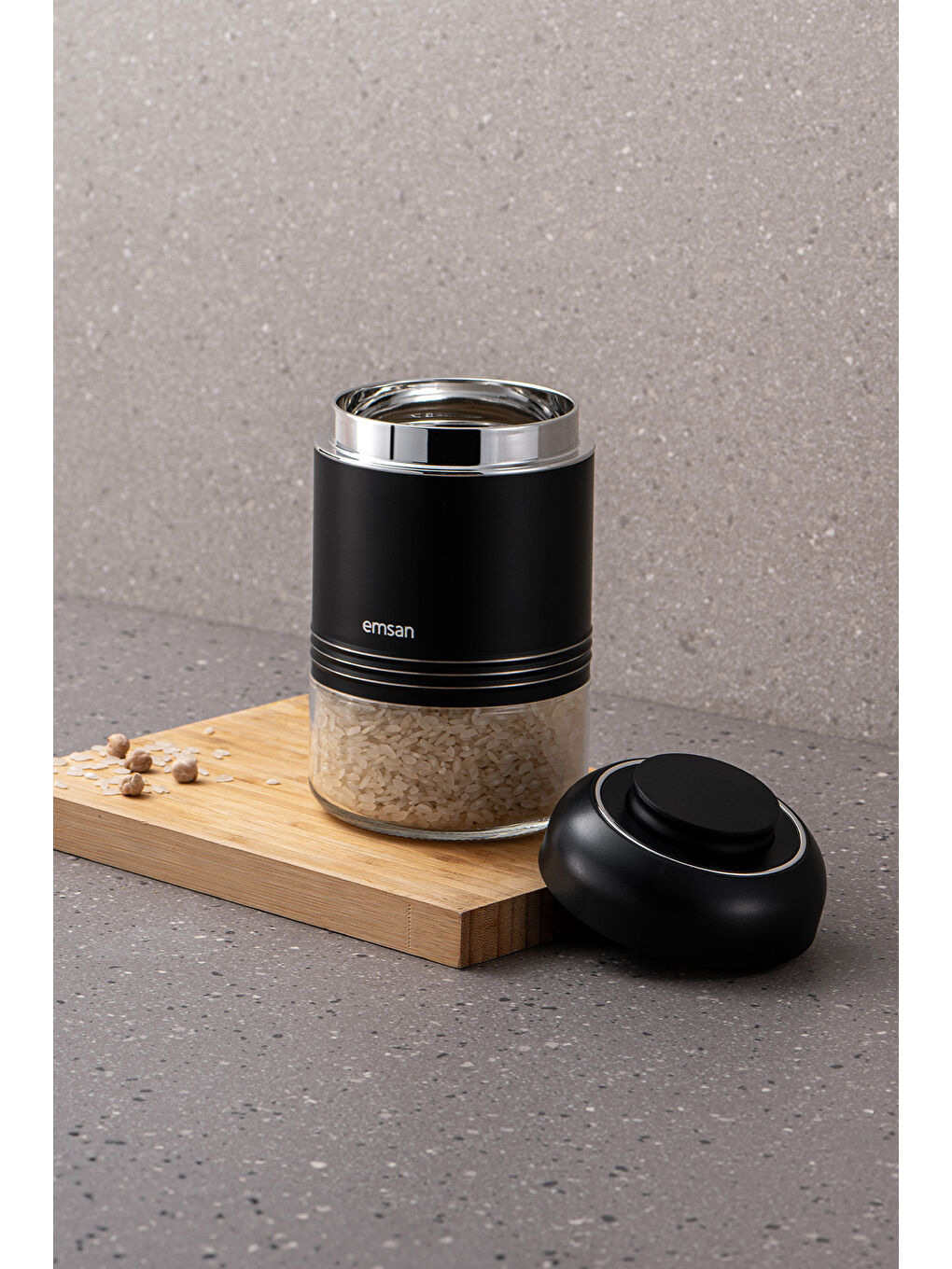 Moko Saklama Kavanozu 650 ml Siyah-5