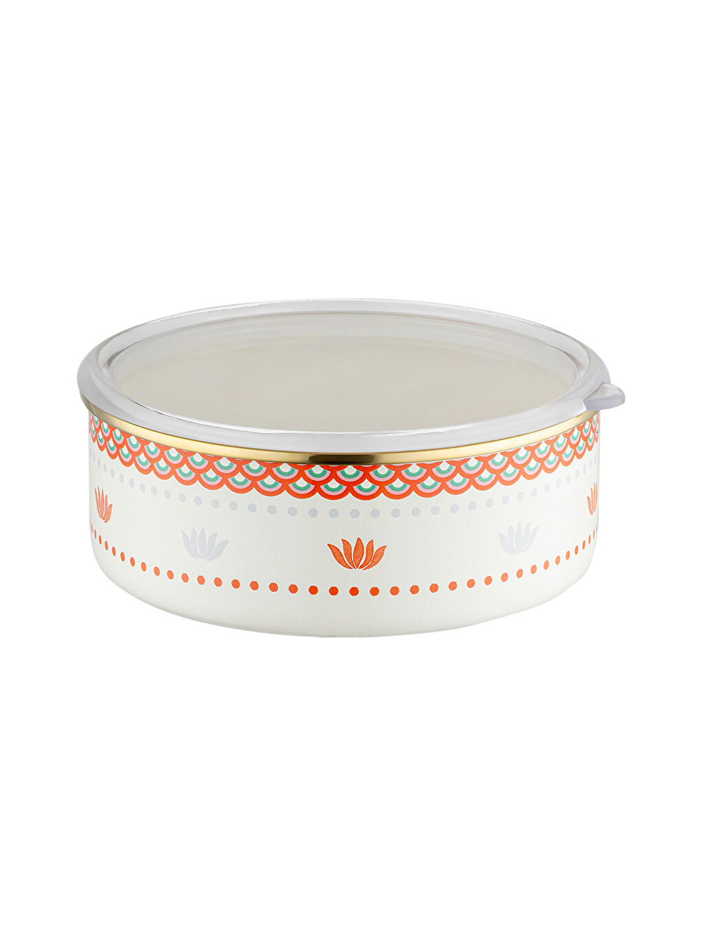 Beyaz Nar Emaye Sedef Saklama Kabı Seti-5