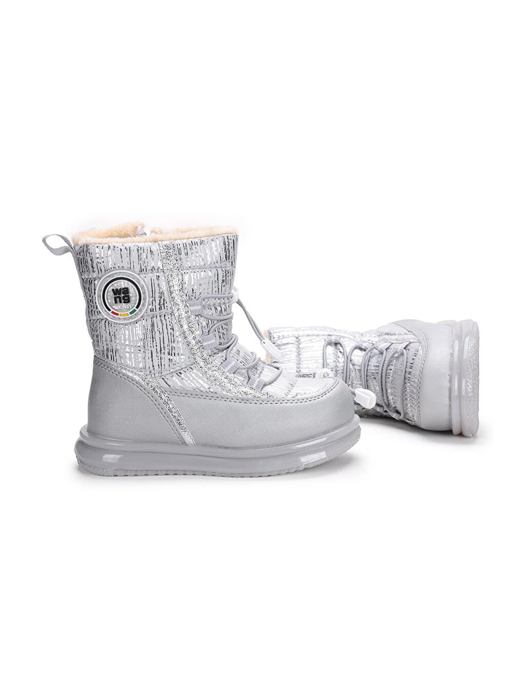 Gri Fermuarlı Günlük Kız Çocuk Bot Ayakkabı Twg 9090