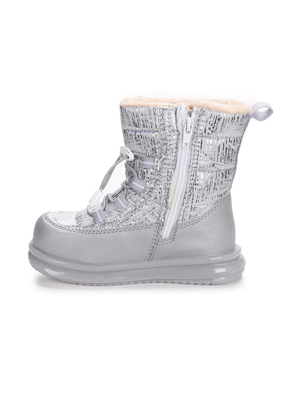 Gri Fermuarlı Günlük Kız Çocuk Bot Ayakkabı Twg 9090-3