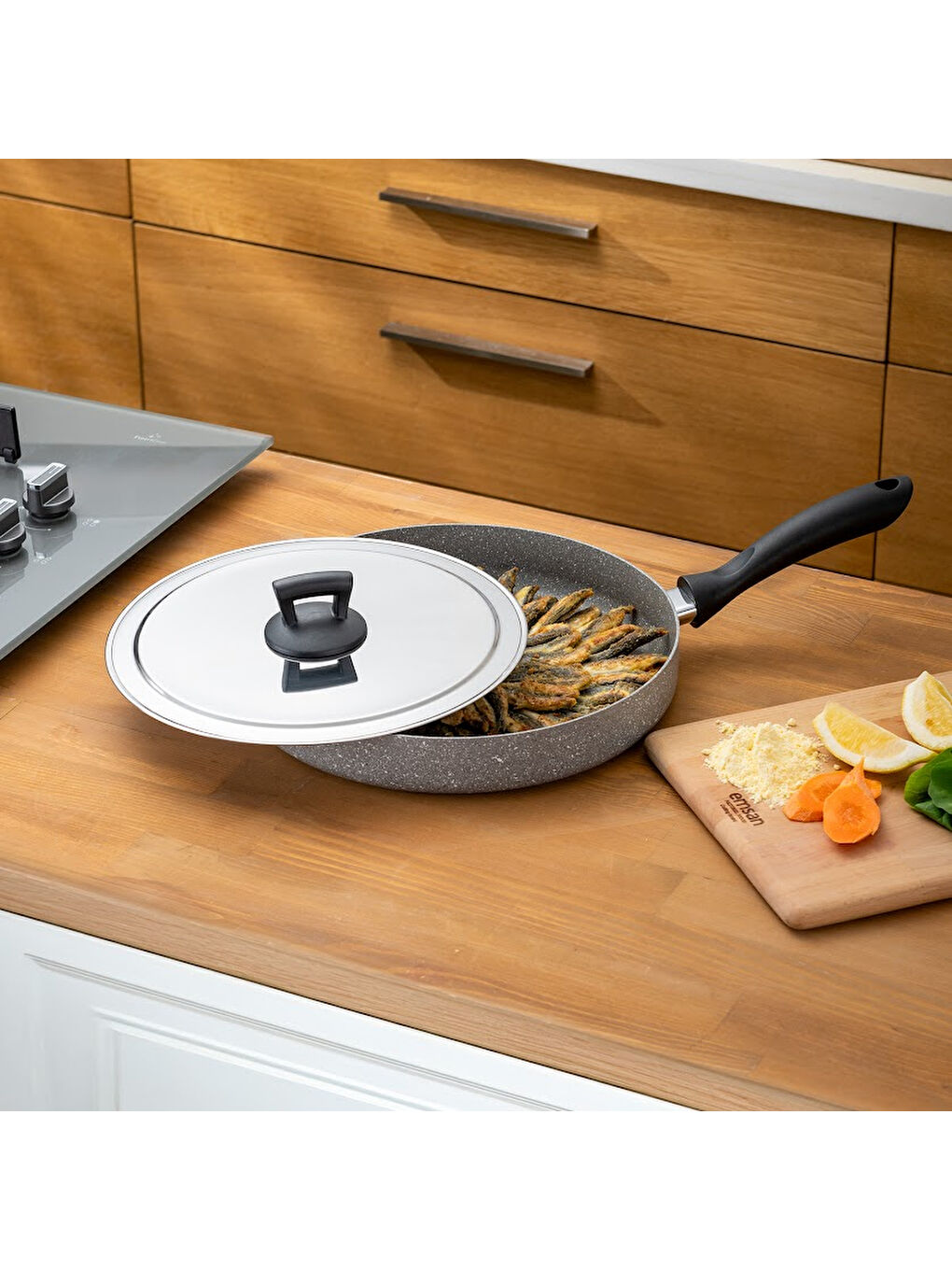 Gri Rosa Granit Balık Tavası-7