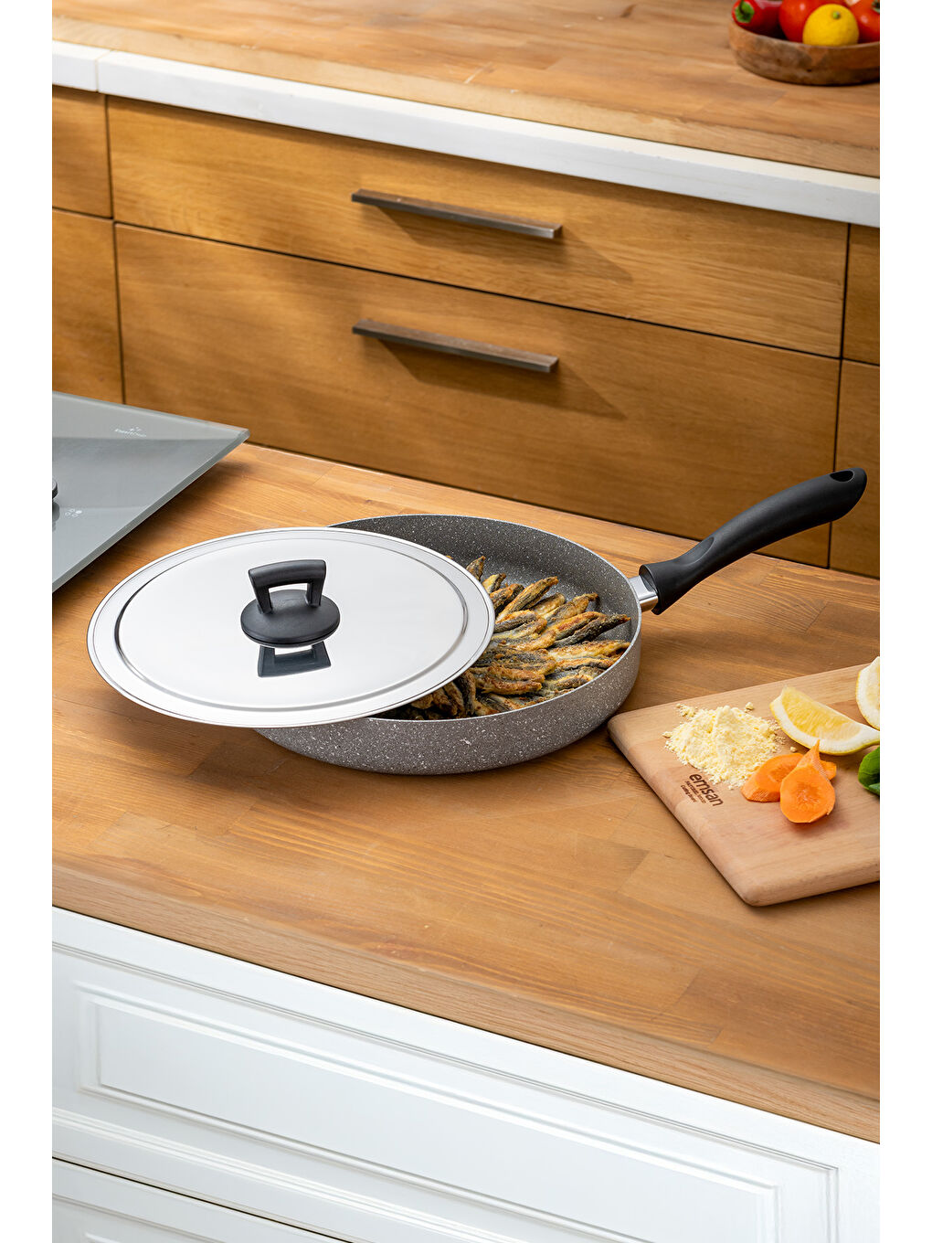 Gri Rosa Granit Balık Tavası-3