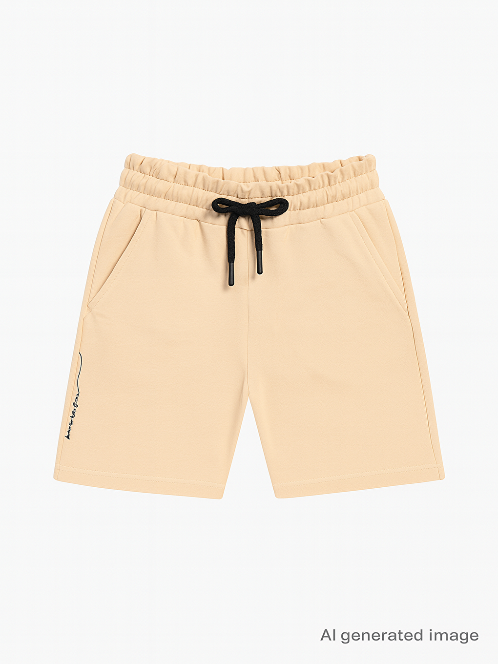 Bej Kız Çocuk Back To You Nakışlı Şort