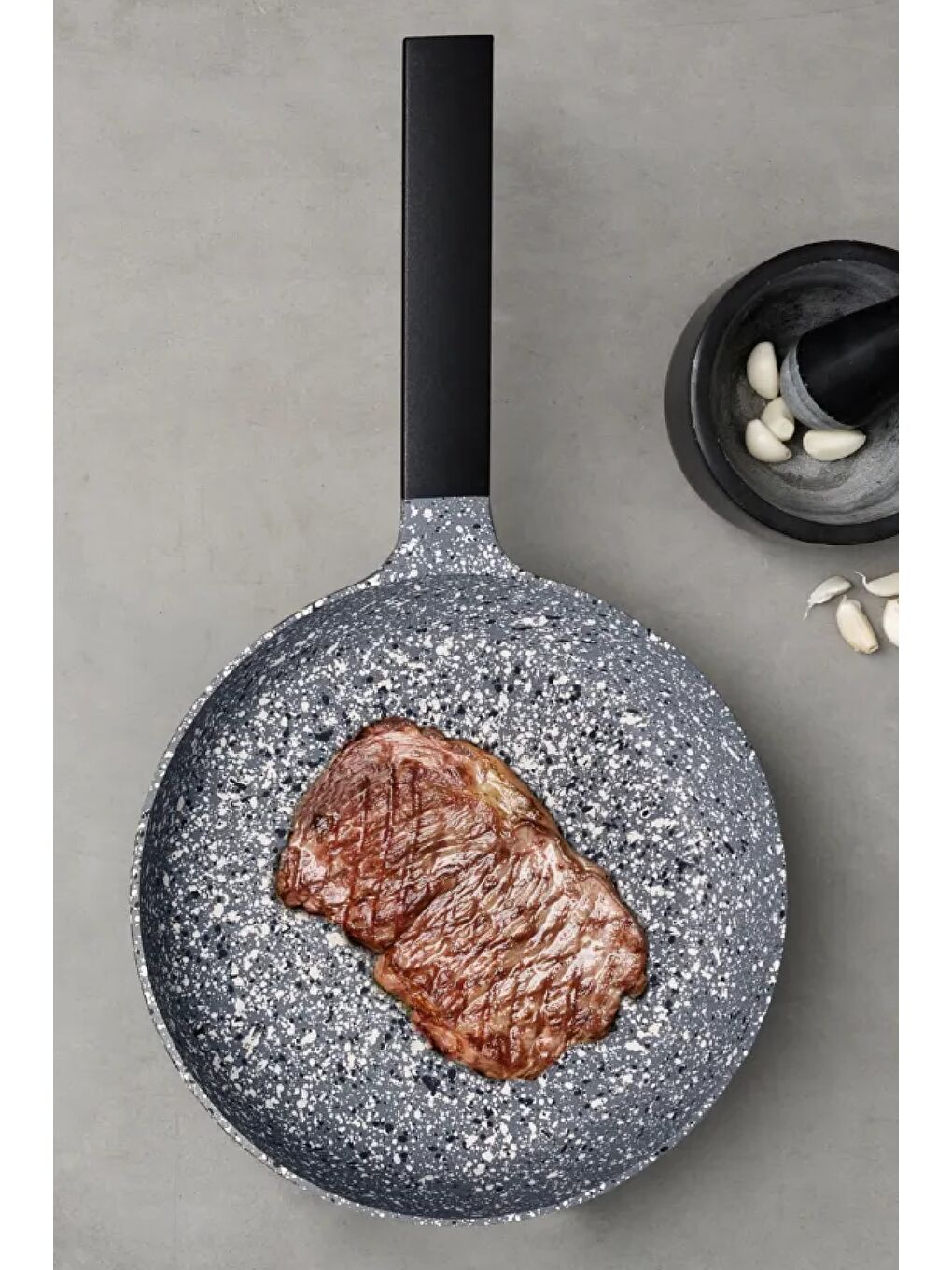 Gri Perge Döküm Wok Tava 30 cm-3