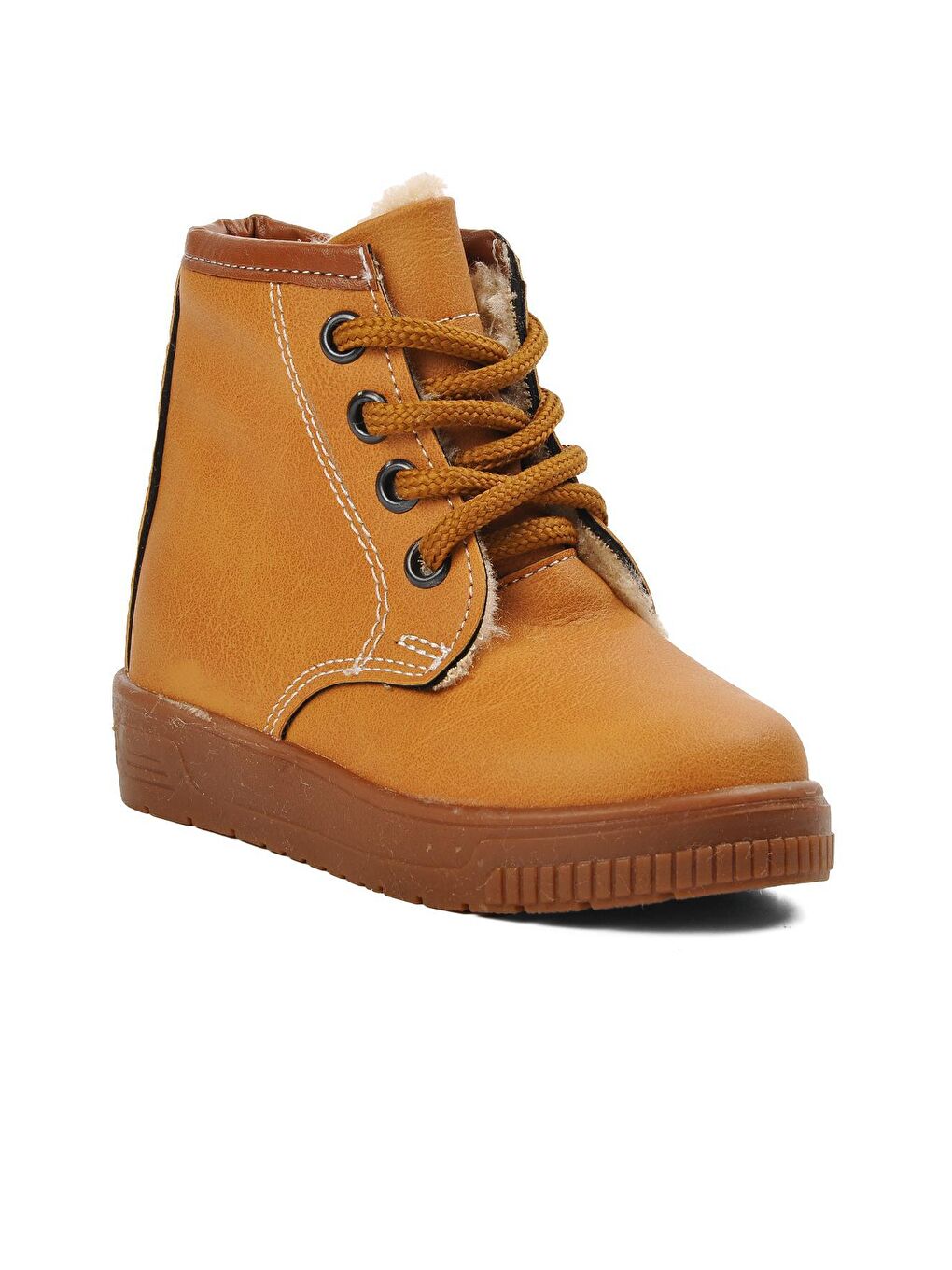 Kahverengi Arz 2301006-P Taba Kürklü Çocuk Bot-2
