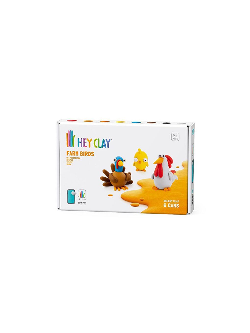 Hey Clay (6'lı Kutu) - Çiftlik Kuşları (Civciv, Hindi, Horoz) - 3