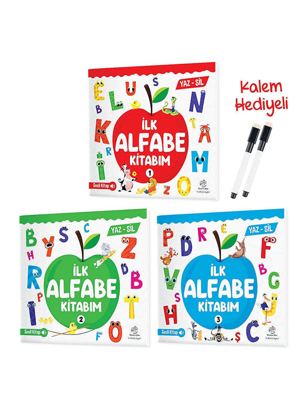 İlk Alfabe Kitabım Seti (Yaz-Sil) - Sesli Kitap
