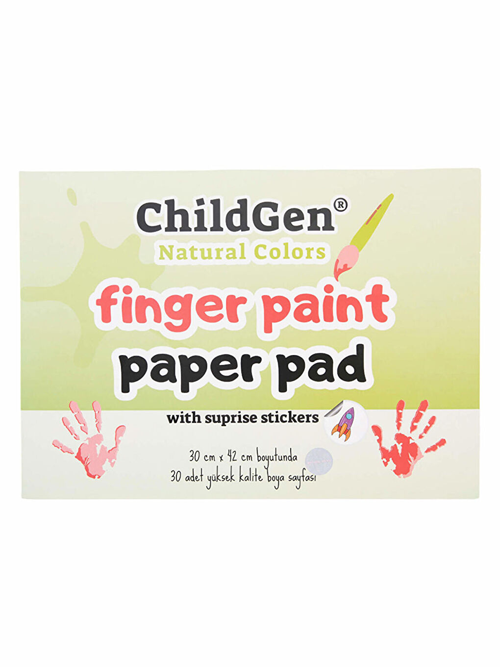 Parmak Boya Resim Defteri (Finger Paper Pad)-1