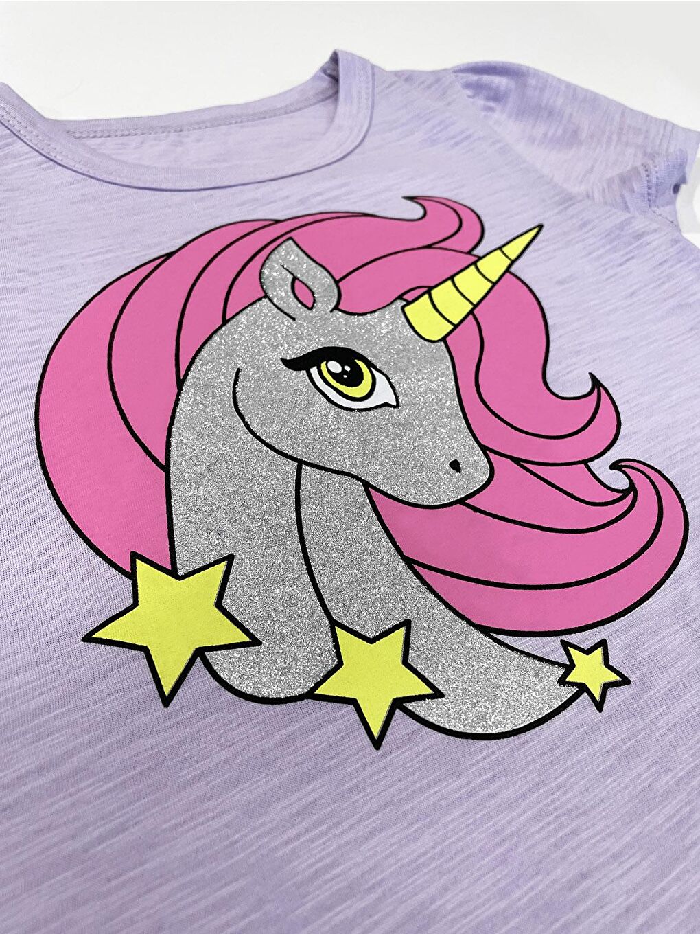 Lila Kız Çocuk Tişört-2