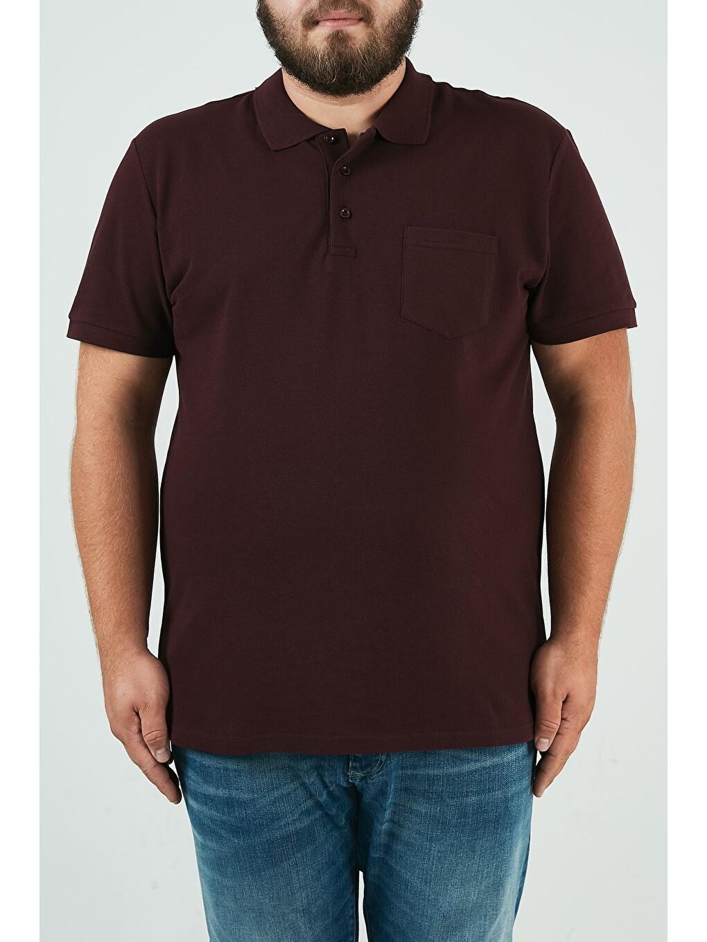 Buratti Bordo % 100 Pamuk Düğmeli Polo T Shirt 59021271