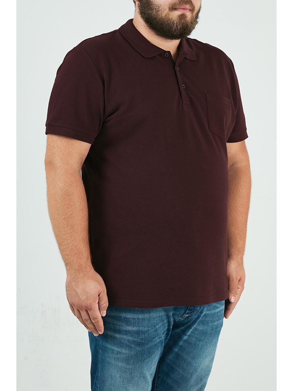 Buratti Bordo % 100 Pamuk Düğmeli Polo T Shirt 59021271 - 2