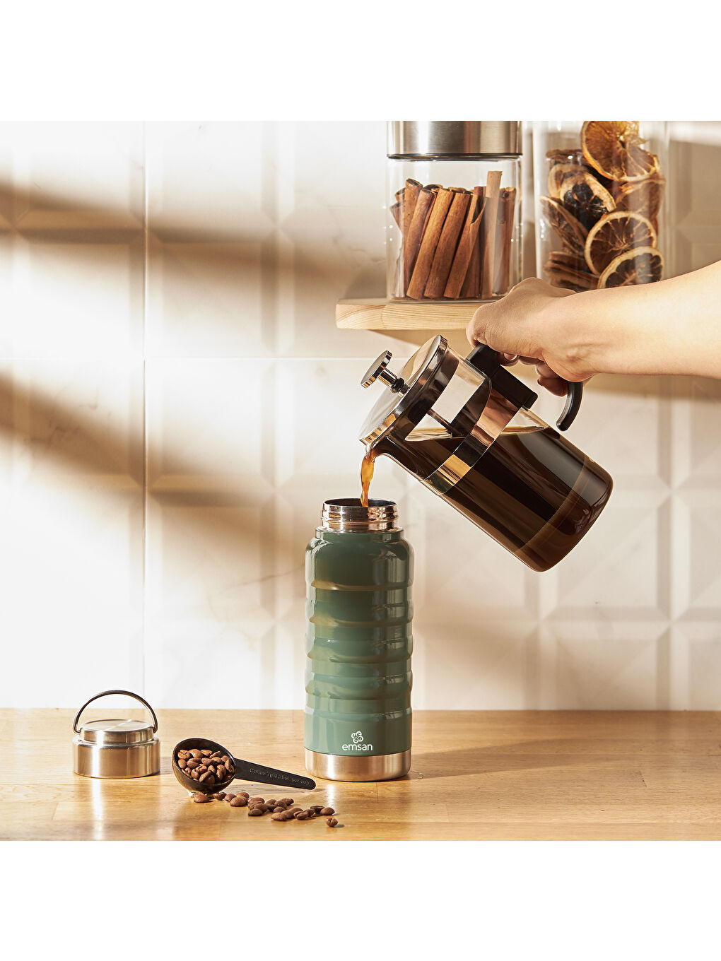 Yeşil Vigor Termos Green 400 ml-9