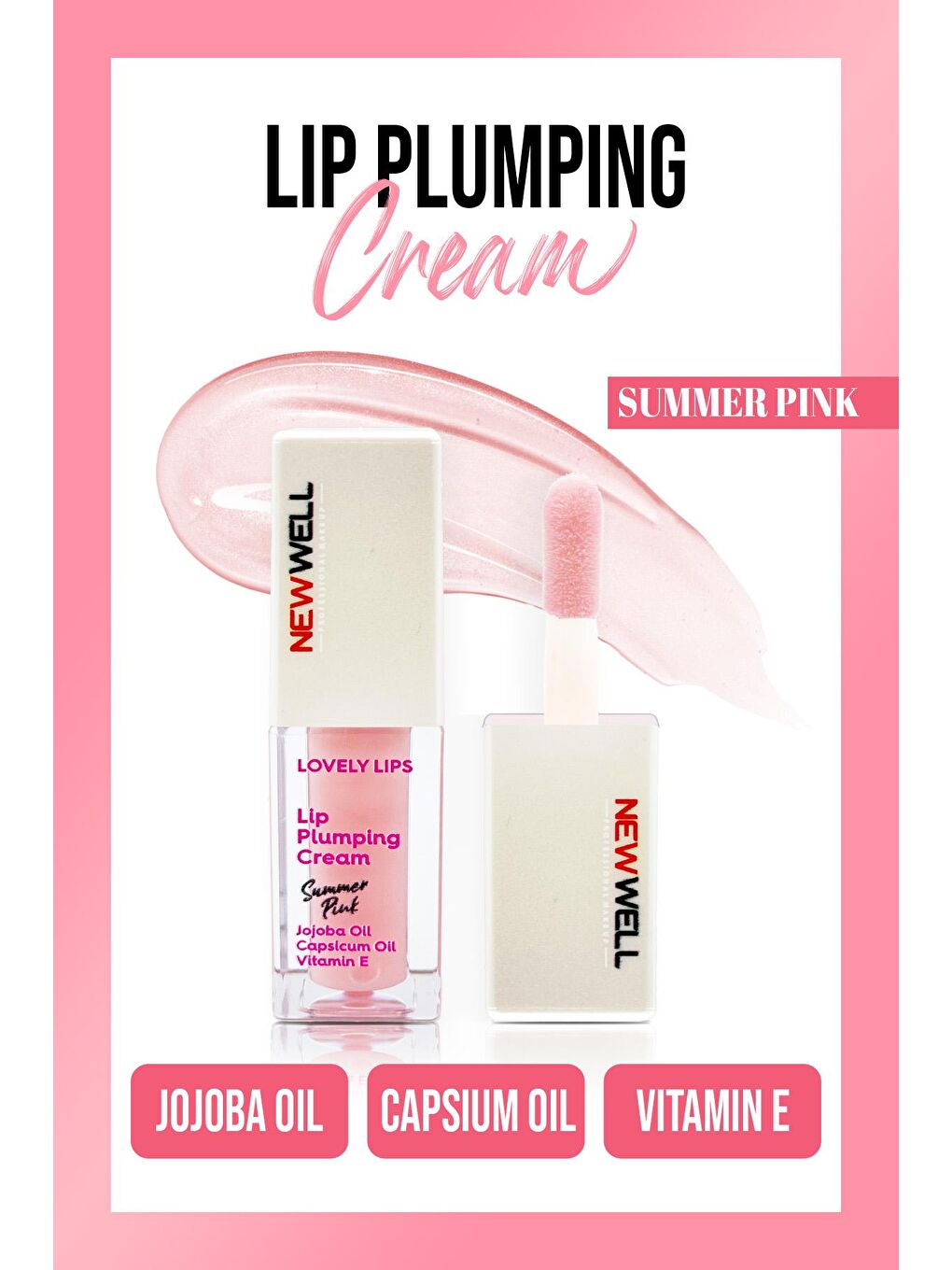 Lip Plumping Cream Summer Pink | Dudak Dolgunlaştırıcı Krem 5 ML