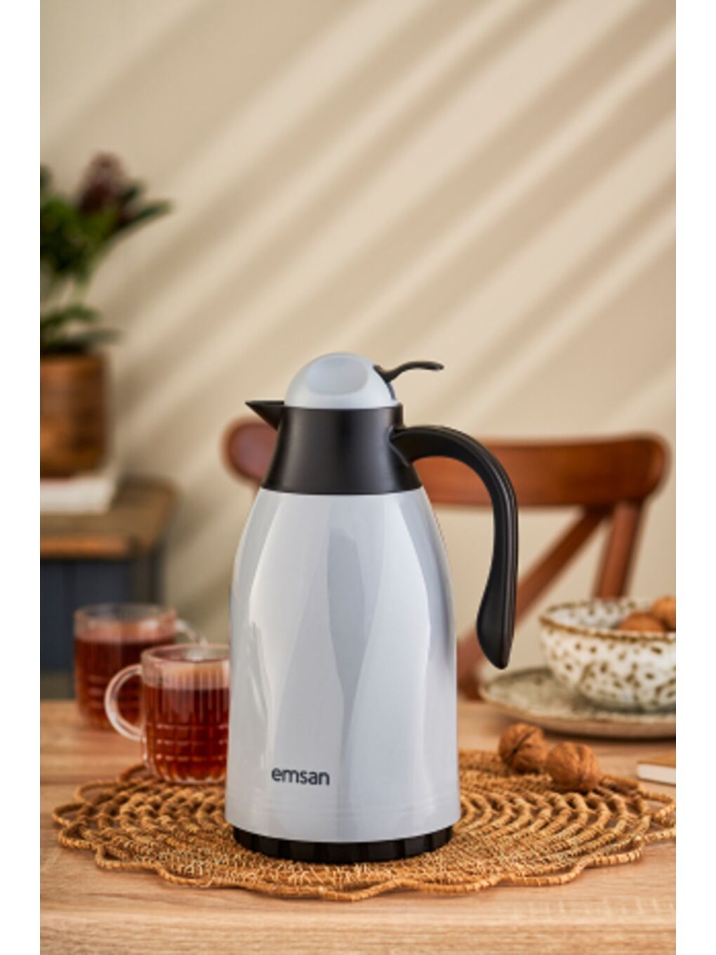 Sırça Termos 1,3 L Gri-3