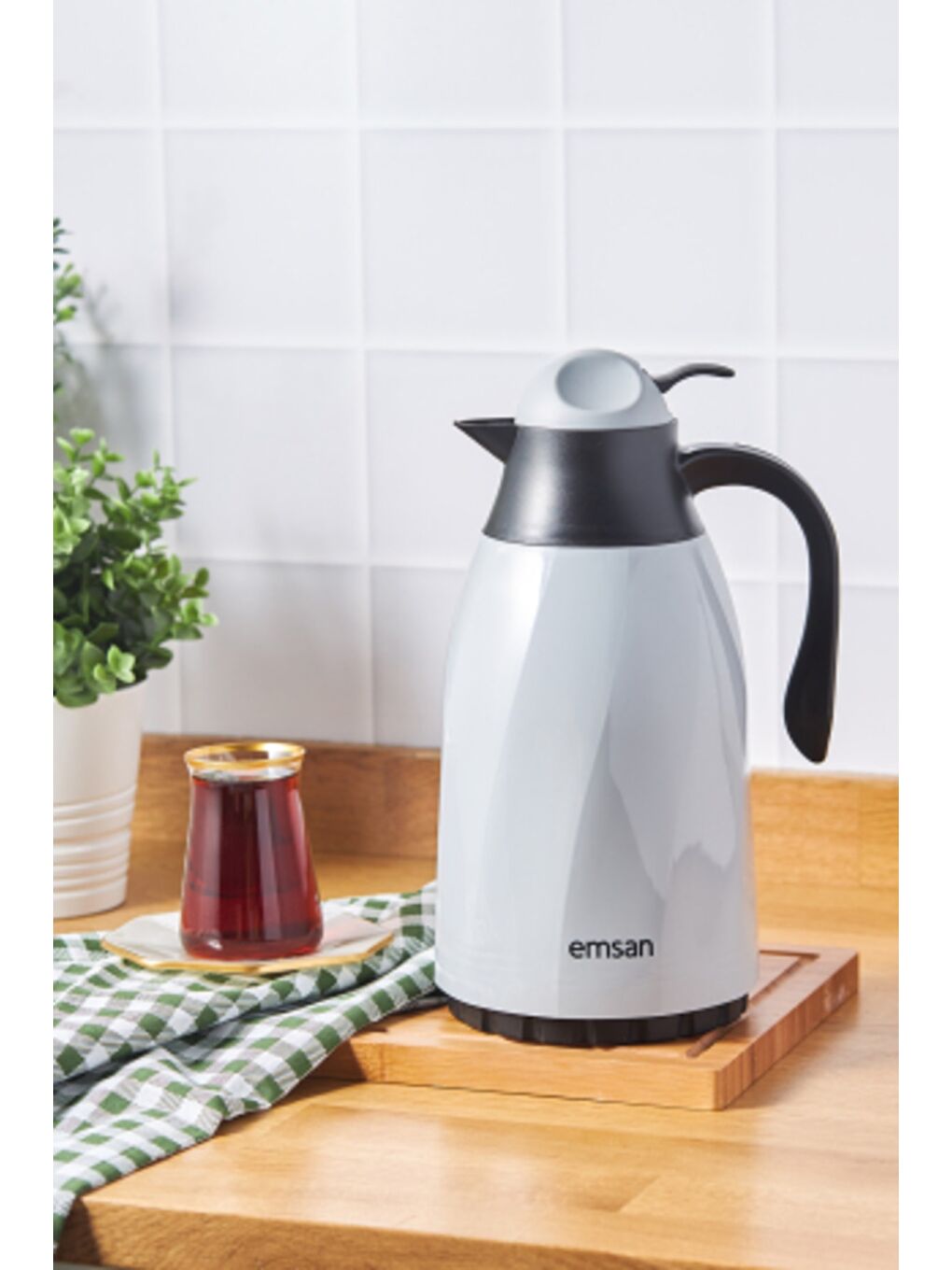 Sırça Termos 1,3 L Gri-5