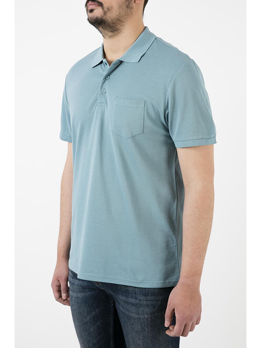 İndigo % 100 Pamuk Düğmeli Polo Tişört 59021271-1