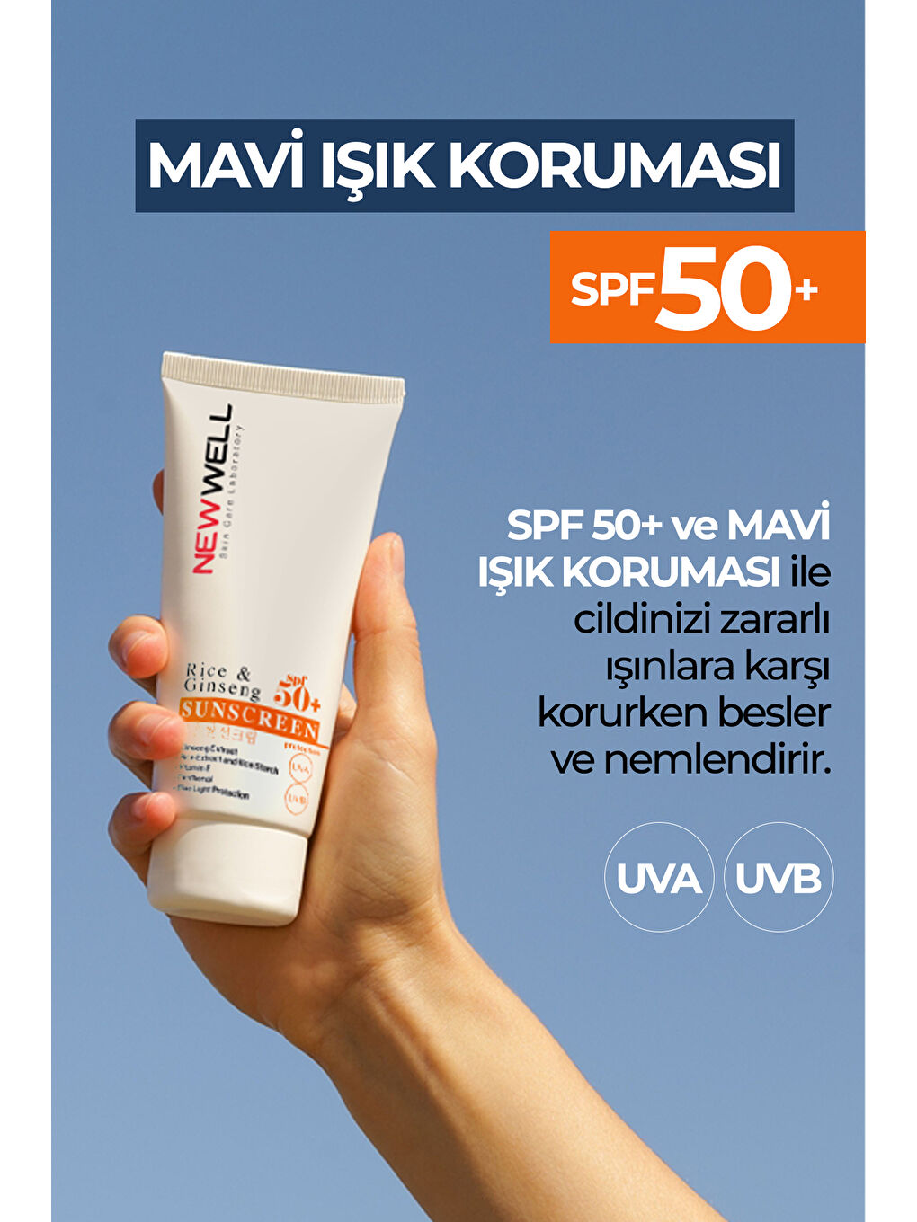 Rice & Ginseng Sunscreen Spf50+ | Pirinç Özlü Güneş Kremi 50 ML-2