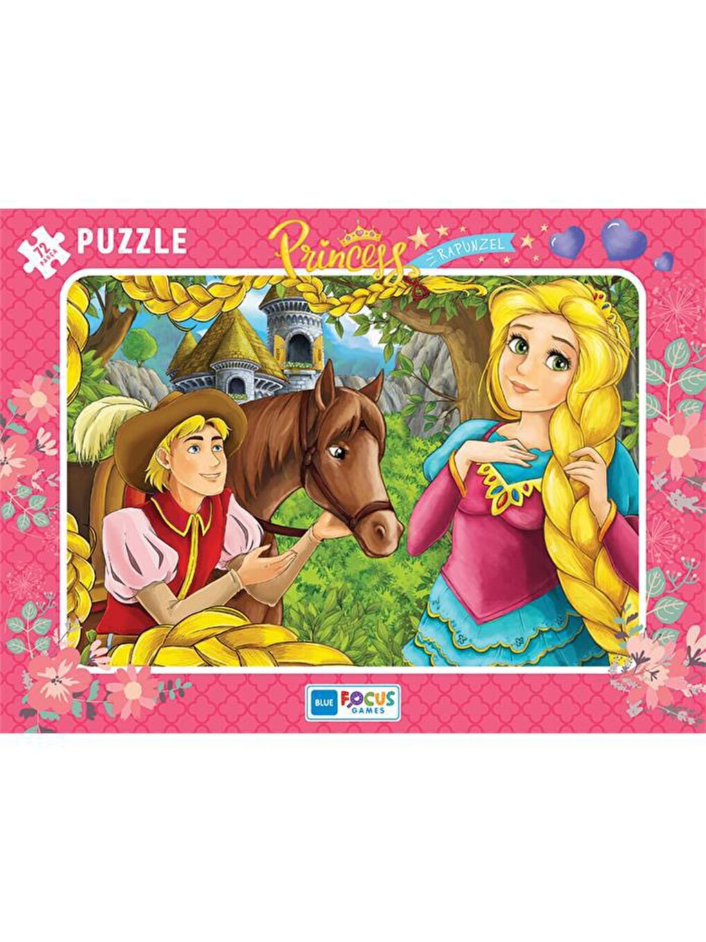 Blue Focus Karışık 72 Parça Puzzle - Princess Rapunzel