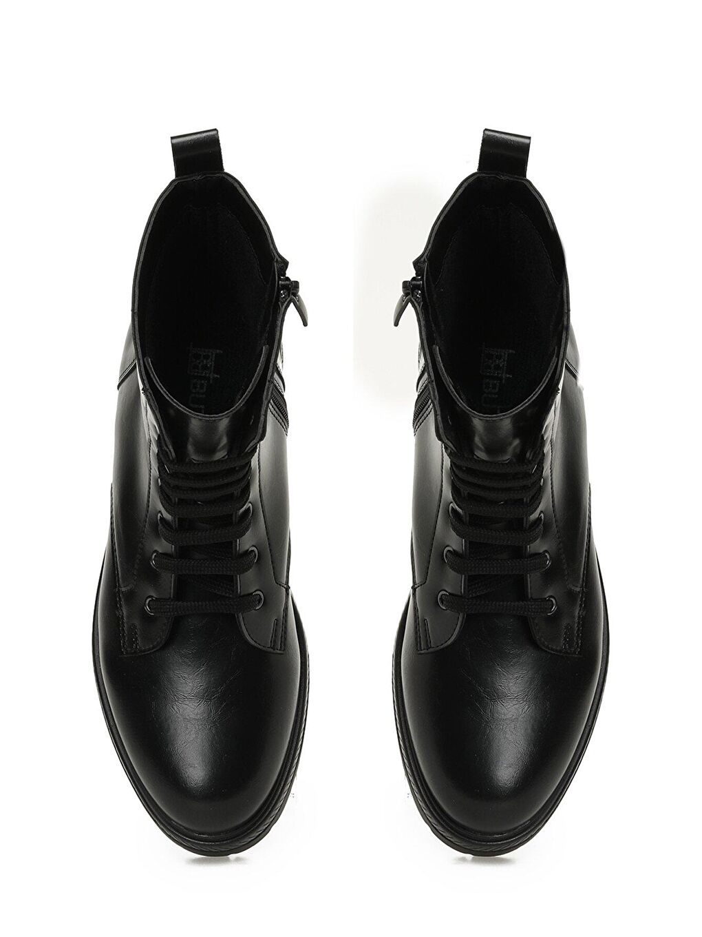 23K-389 3PR Siyah Kadın Düz Bot-3