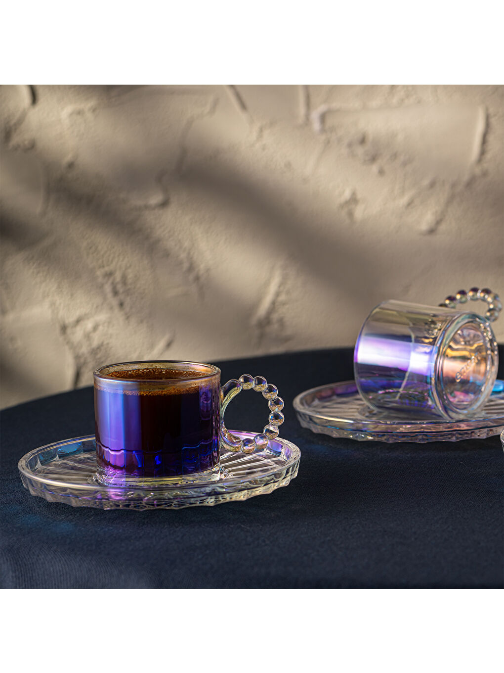 Renksiz Muhabbet 100 ml 6'lı Kahve Fincan Takımı-9