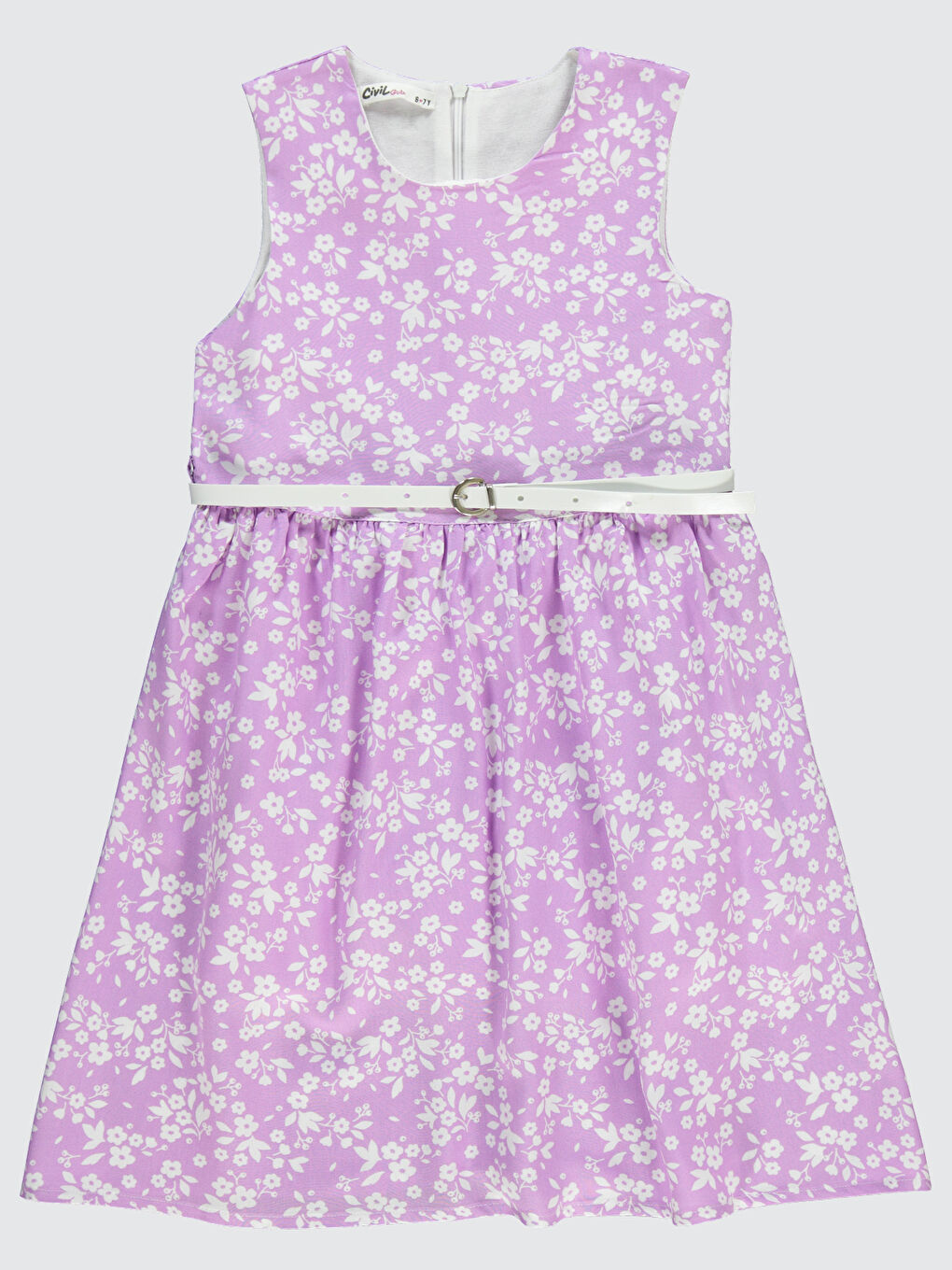 Girls Kız Çocuk Elbise 6-9 Yaş Lila