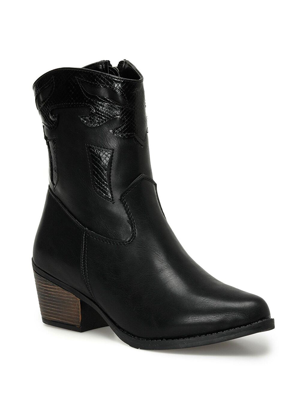 23K-150 3PR Siyah Kadın Kovboy Bot