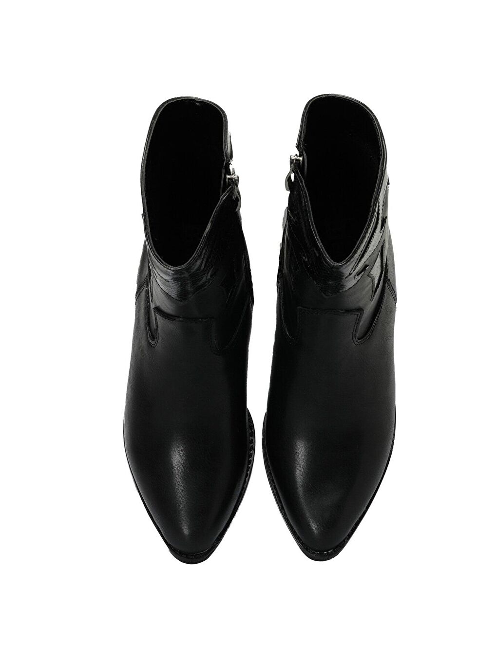 23K-150 3PR Siyah Kadın Kovboy Bot-3