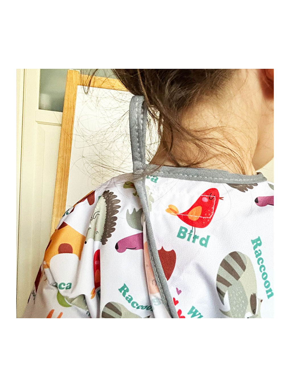 7-11 Yaş, Zoo, Sıvı Geçirmez, Makinede Yıkanabilir, Uzun Kollu Çocuk, Aktivite, Etkinlik Önlüğü-5