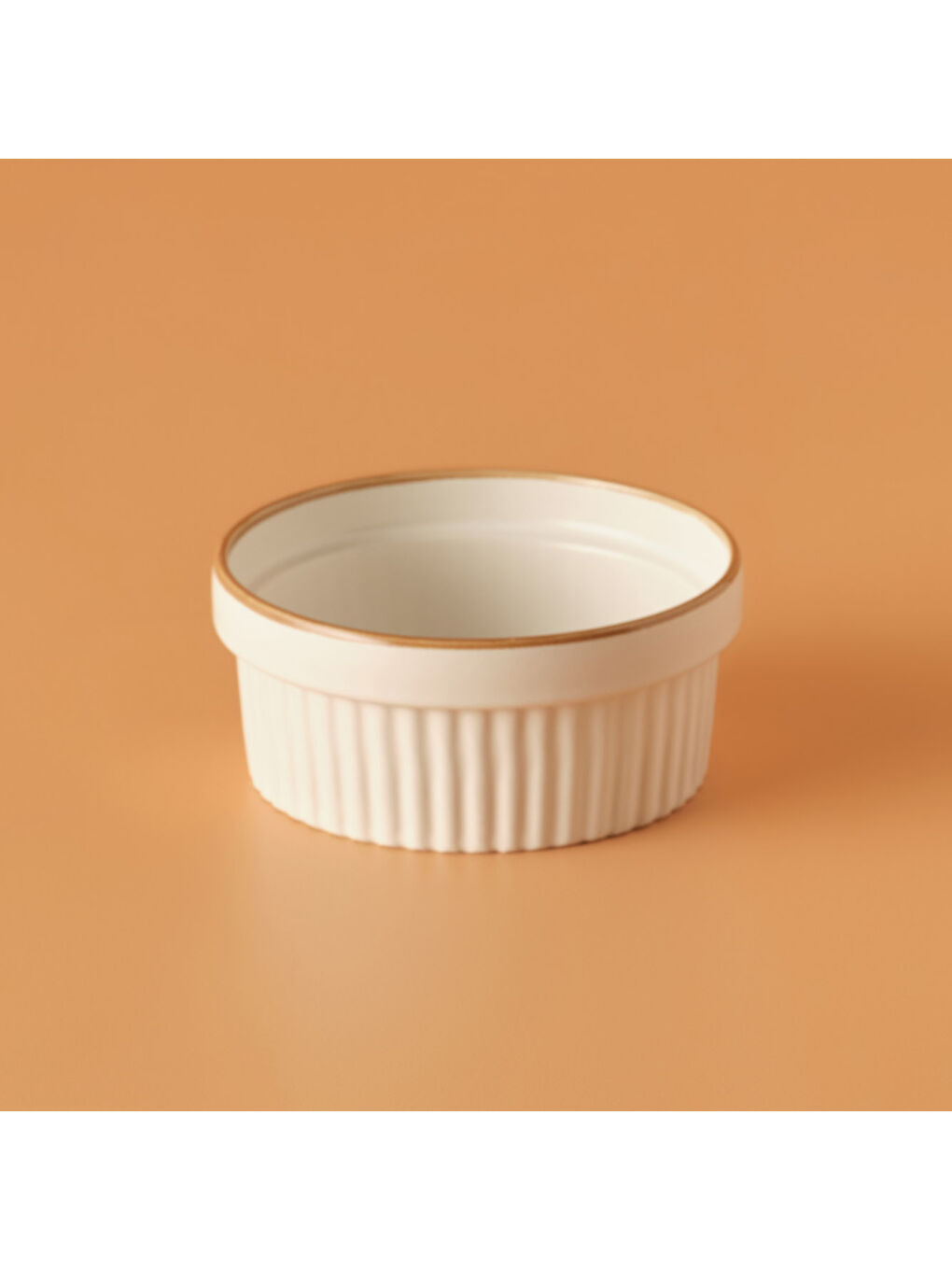 Vislo 2'li Sufle Kabı Seti Beyaz-Kahverengi (290 ml)-2