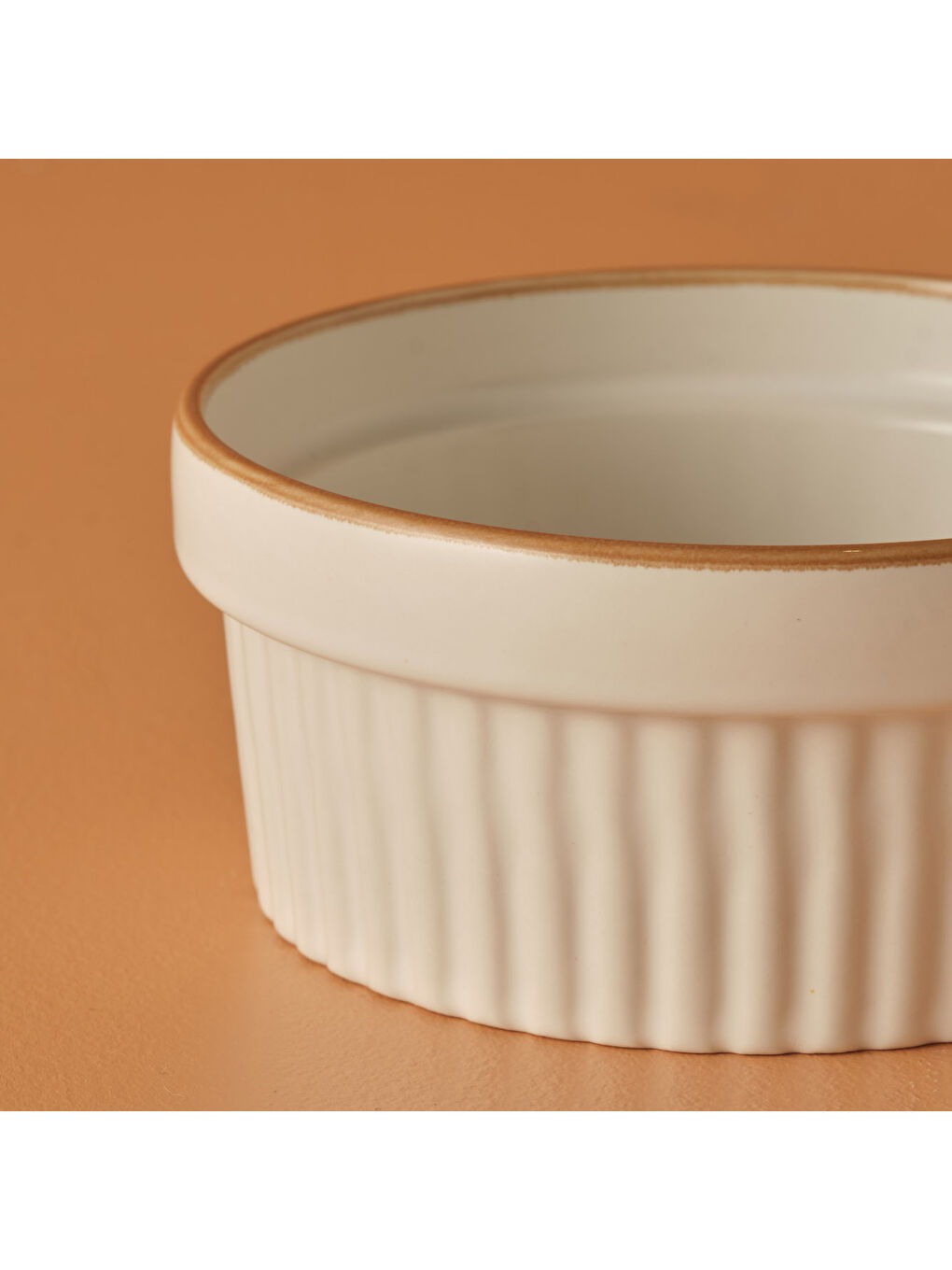 Vislo 2'li Sufle Kabı Seti Beyaz-Kahverengi (290 ml)-3