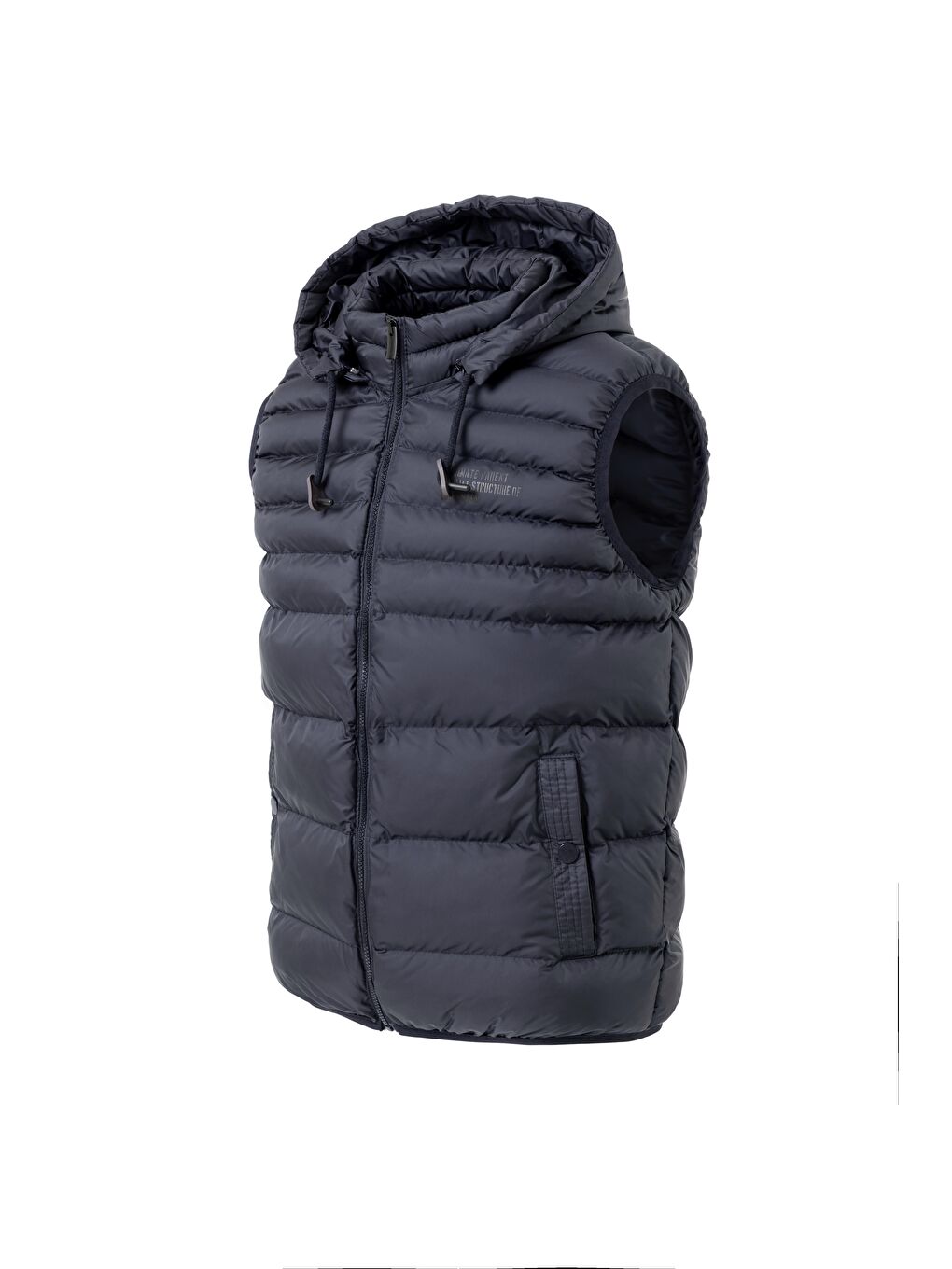 Erkek Çıkarıbilir Kapüşonlu Şişme Yelek Lacivert-1