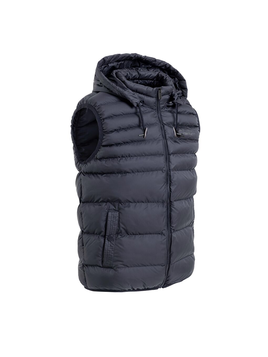 Erkek Çıkarıbilir Kapüşonlu Şişme Yelek Lacivert-2