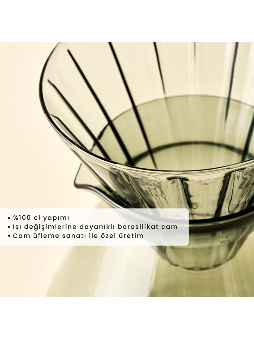 Tapered Filtre Kahve Demliği Gri (700 cc)-3