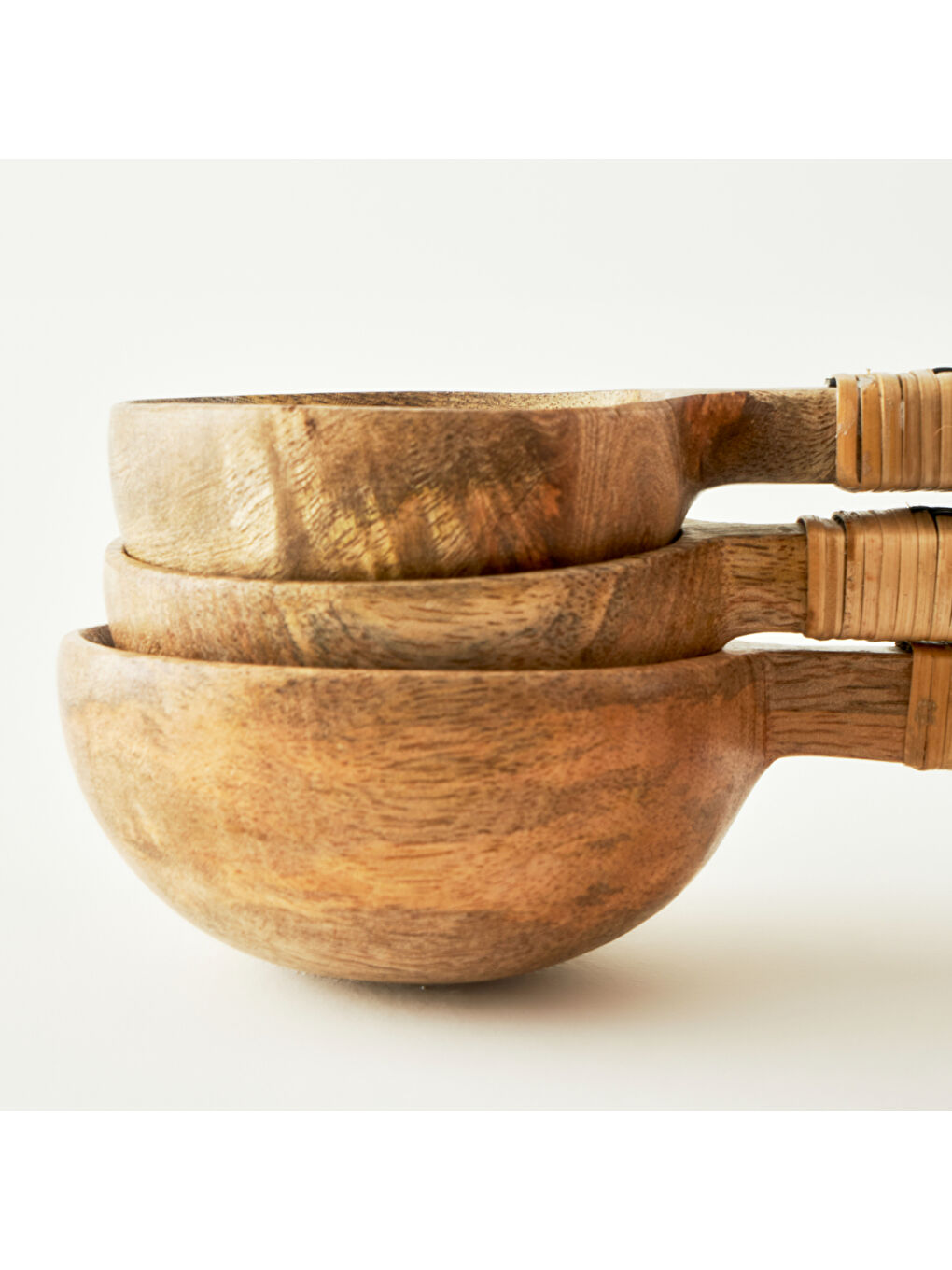 Bej Varna 3'lü Ölçü Kaşığı Seti Naturel (21,5x8,5x5,5 cm)-2