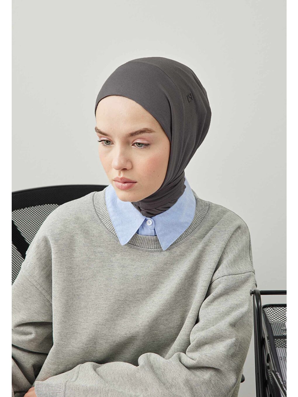 Koyu Gri Athletıc Hıjab-2