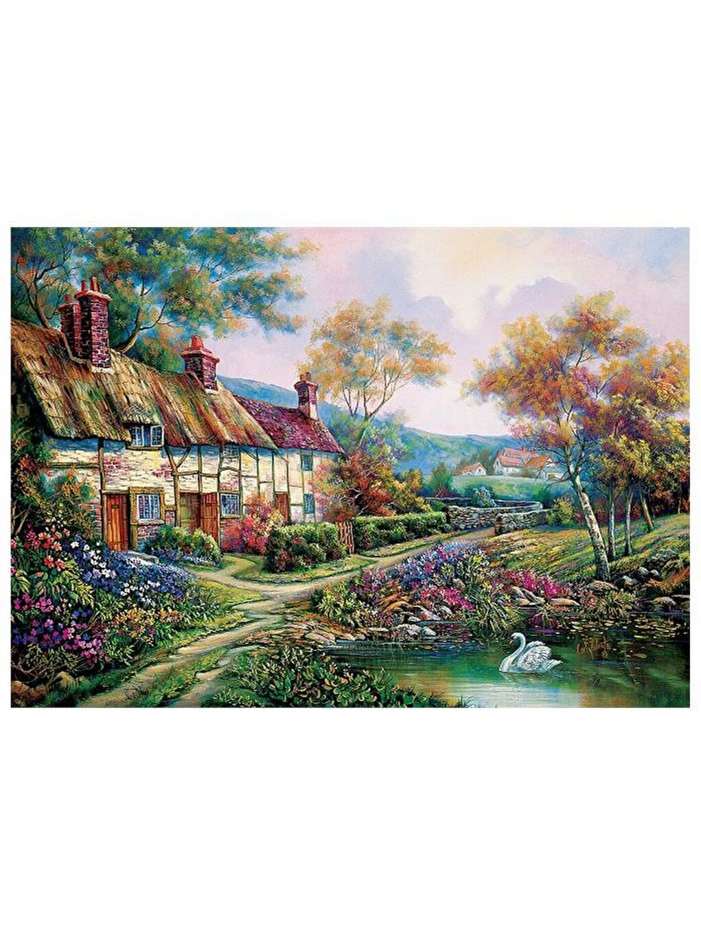 Art Puzzle Karışık 1500 Parça Puzzle Bahar Bahçe