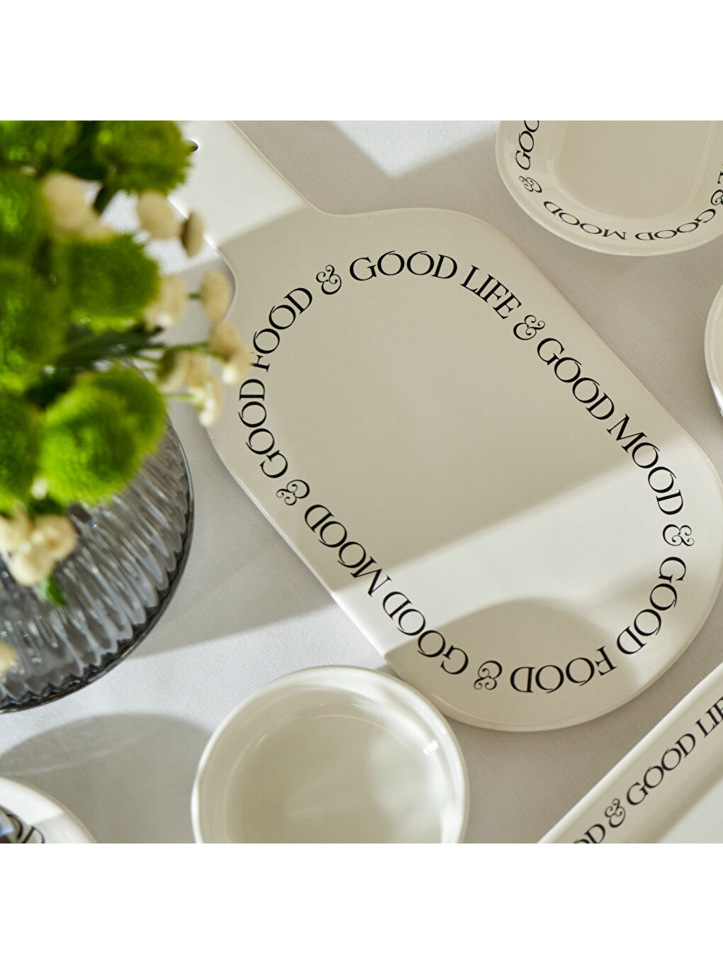 Motto Seramik 26 Parça 6 Kişilik Kahvaltı Takımı Beyaz-4