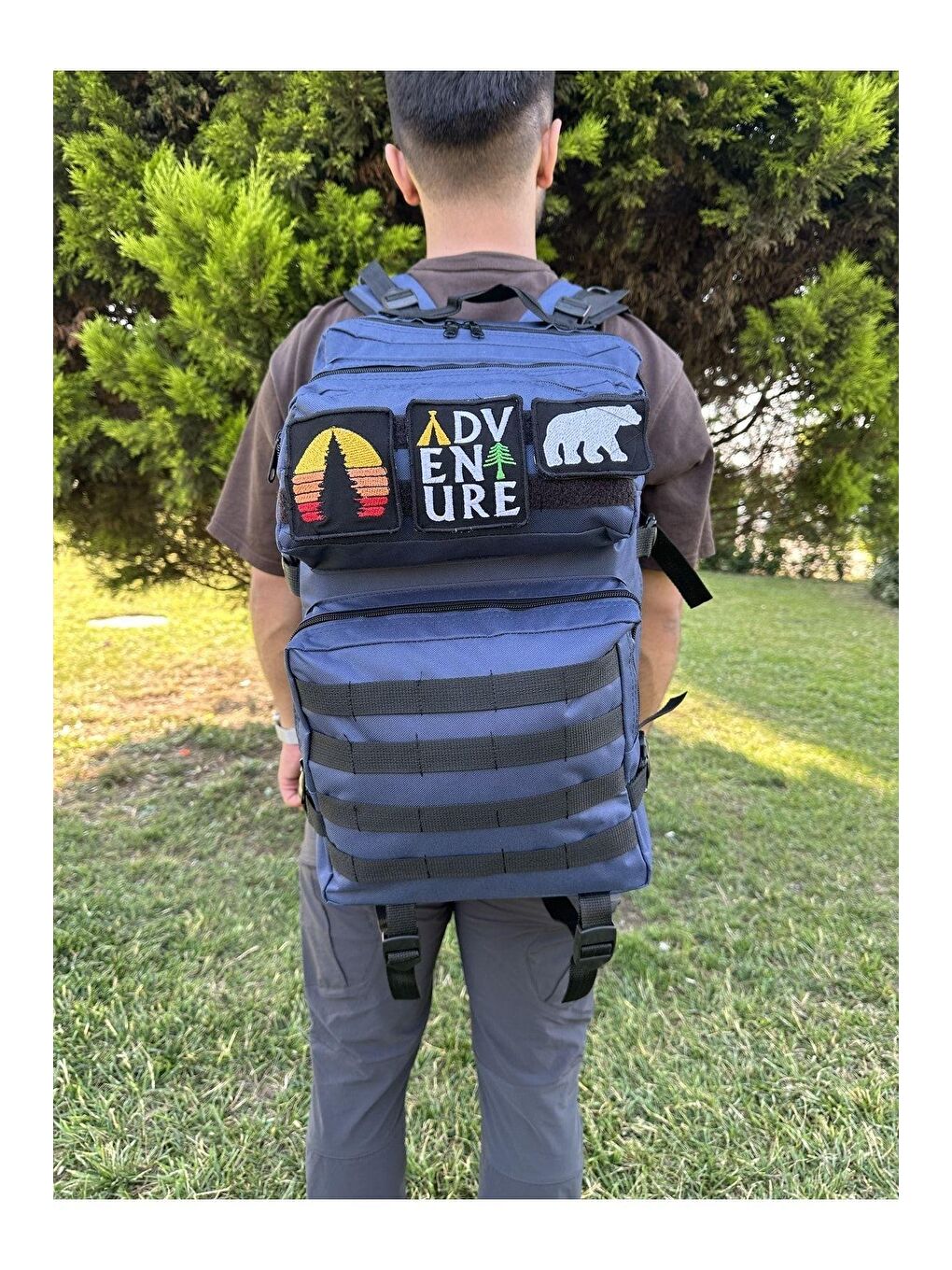 Lacivert 45 Lt Outdoor Kamp Askeri Spor Sırt Çantası