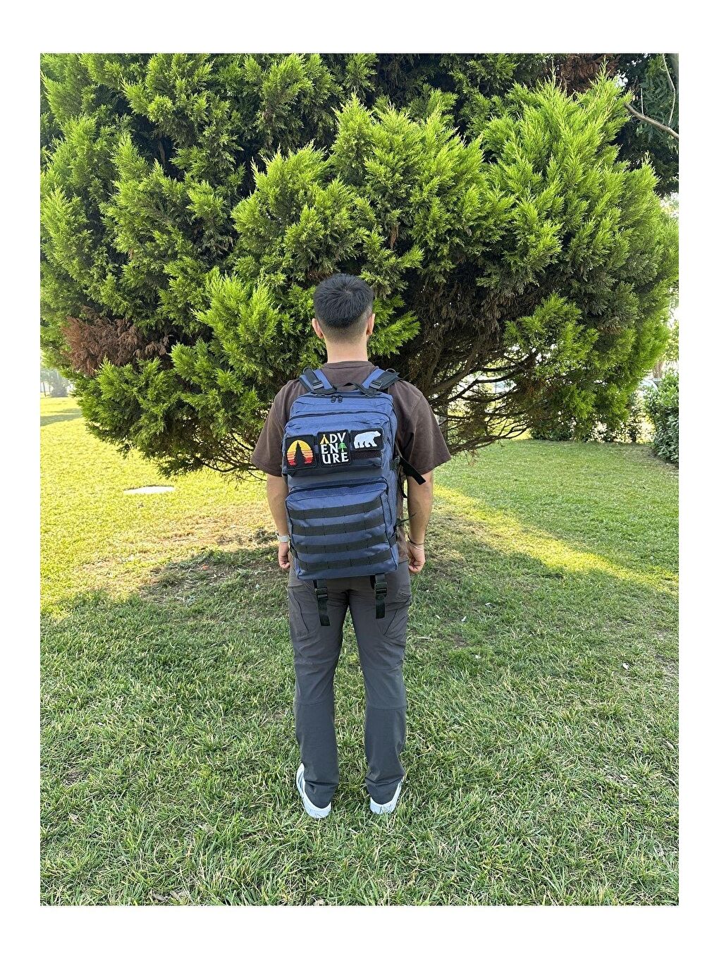 Lacivert 45 Lt Outdoor Kamp Askeri Spor Sırt Çantası-2