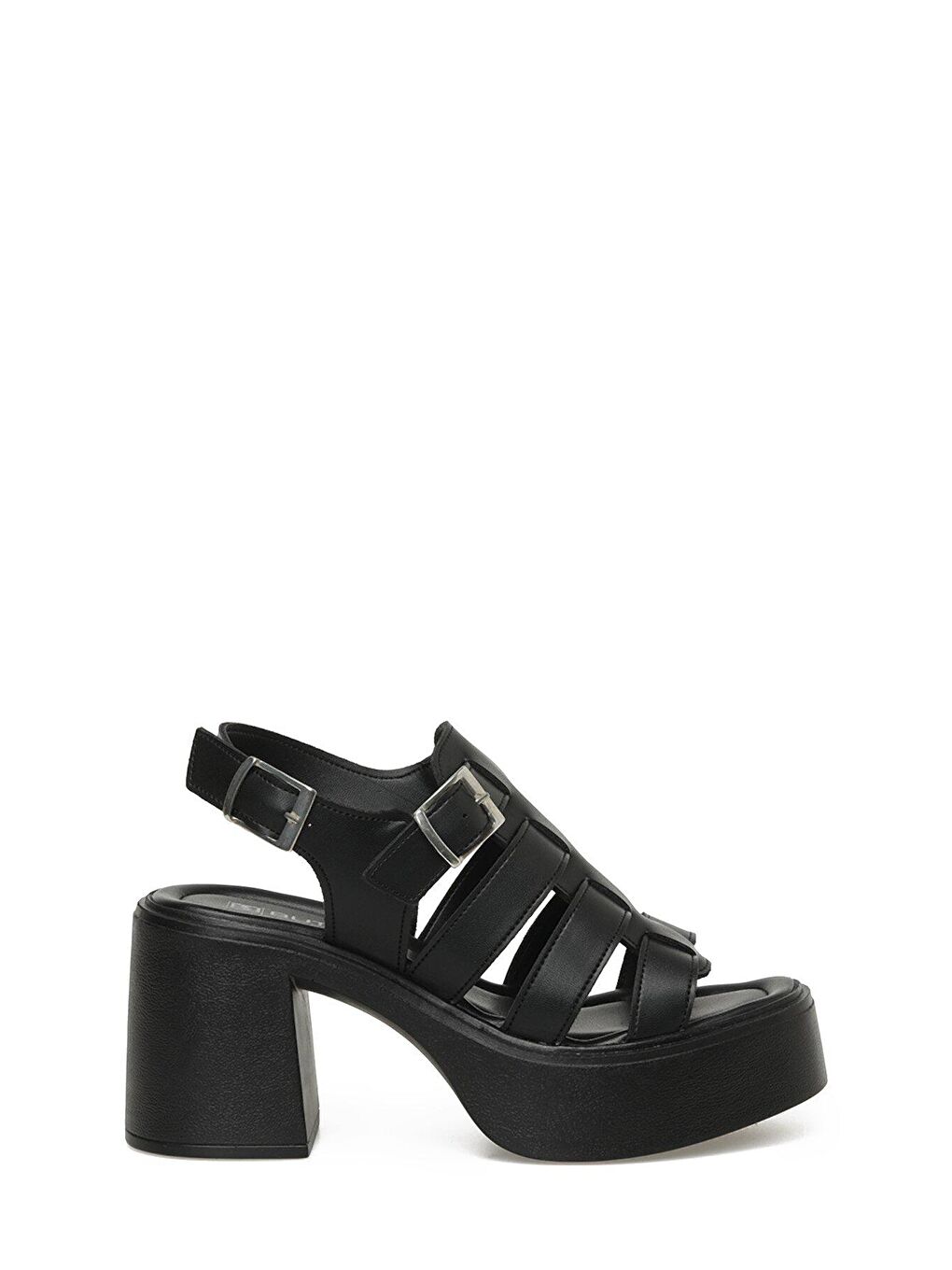 23S-464 3FX Siyah Kadın Topuklu Sandalet