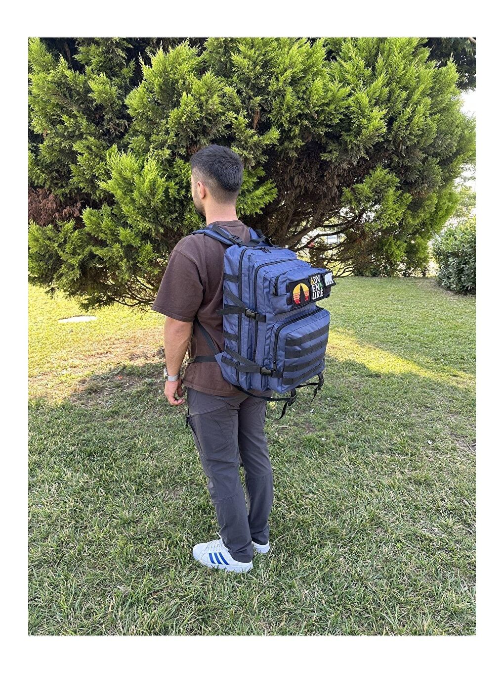 Lacivert 45 Lt Outdoor Kamp Askeri Spor Sırt Çantası-7
