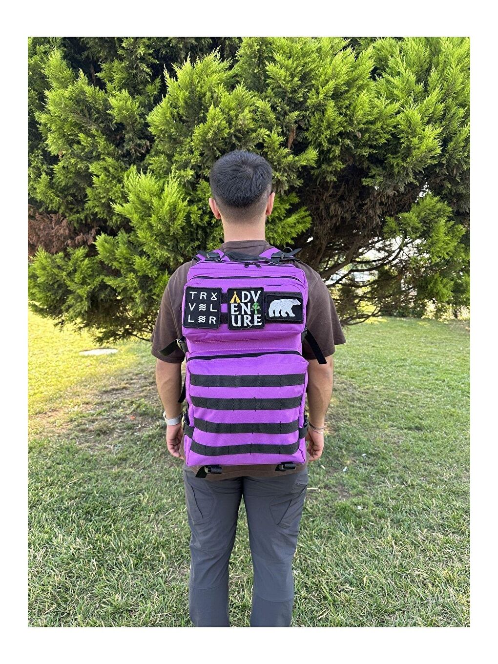 Mor 45 Lt Outdoor Kamp Askeri Spor Sırt Çantası
